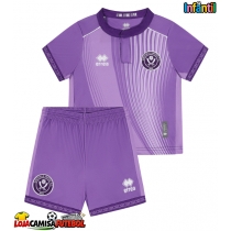 Camisa de Futebol Sheffield United Equipamento Alternativo Infantil 2025-26 Manga Curta (+ Calças curtas)